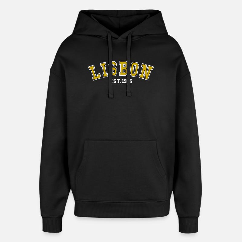 Établissement de Lisbonne 1975 - Sweat à capuche unisexe Stanley/Stella Oversized - noir