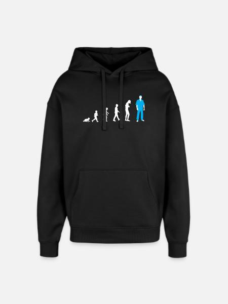 Development from baby to nurse - Oversized Unisex Hoodie by Stanley/Stella - black