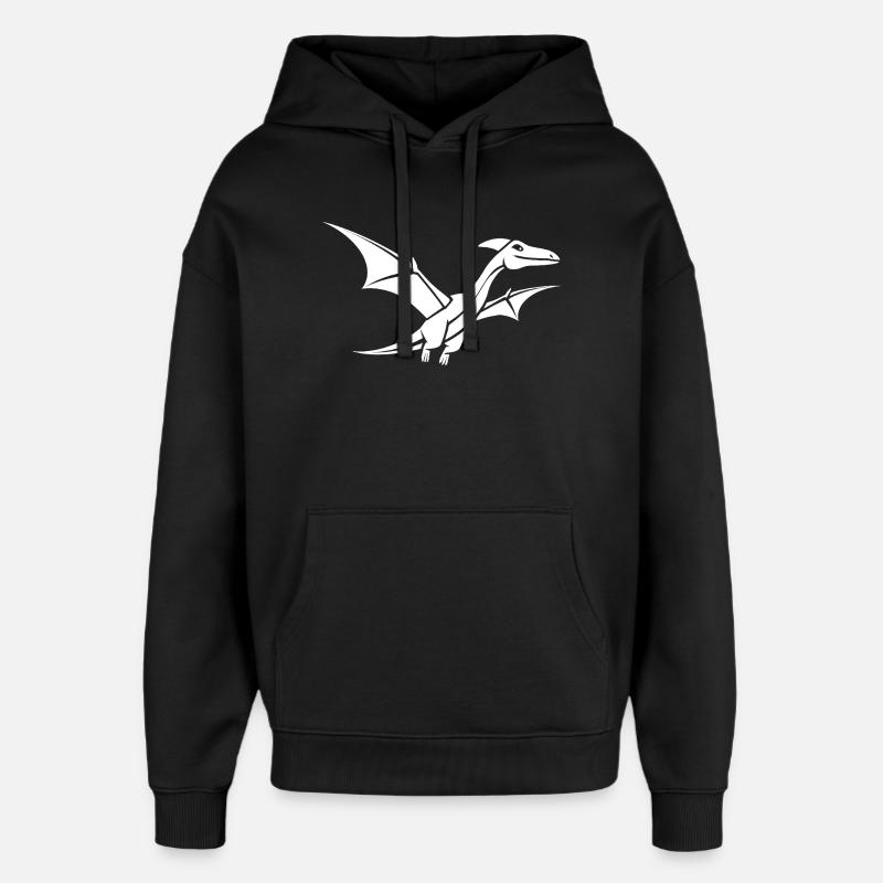 Mignon Petit dinosaure - Sweat à capuche unisexe Stanley/Stella Oversized - noir