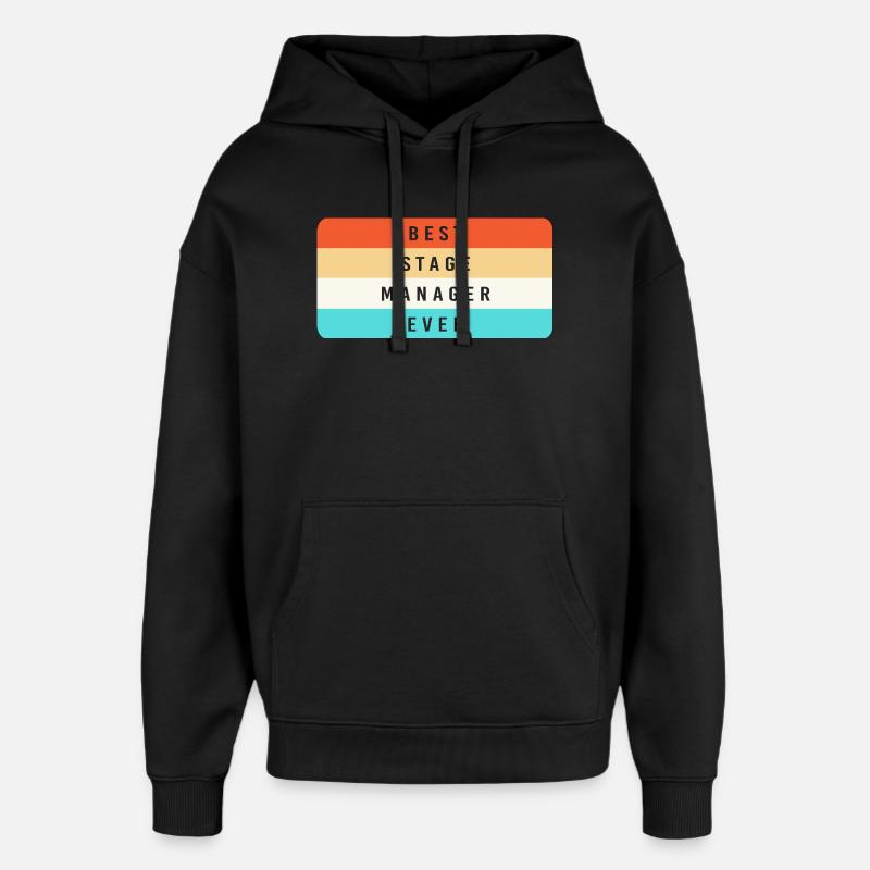 Théâtre - Sweat à capuche unisexe Stanley/Stella Oversized - noir