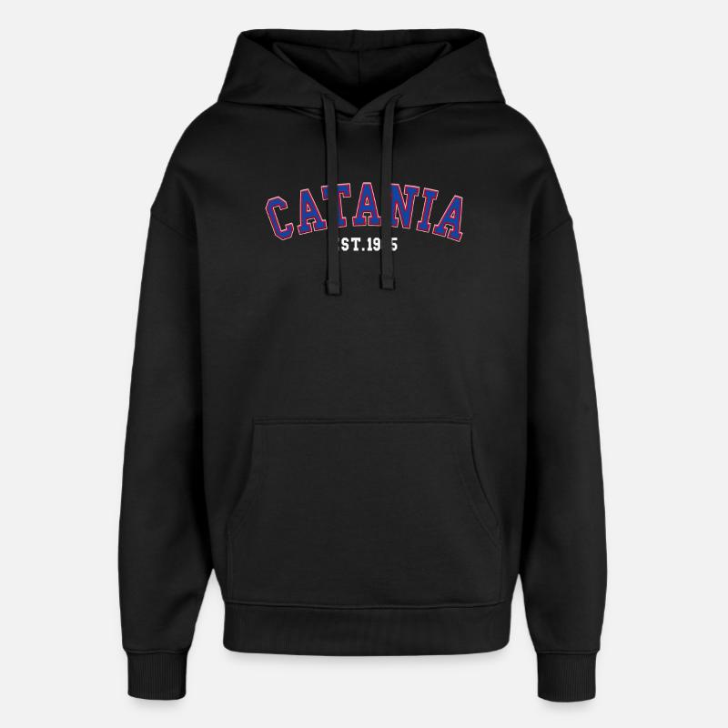 Catane Fondée en 1985 - Sweat à capuche unisexe Stanley/Stella Oversized - noir