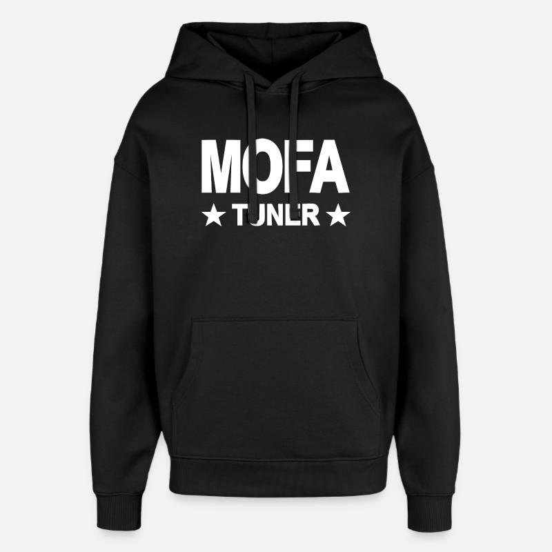 Mobylette - Sweat à capuche unisexe Stanley/Stella Oversized - noir