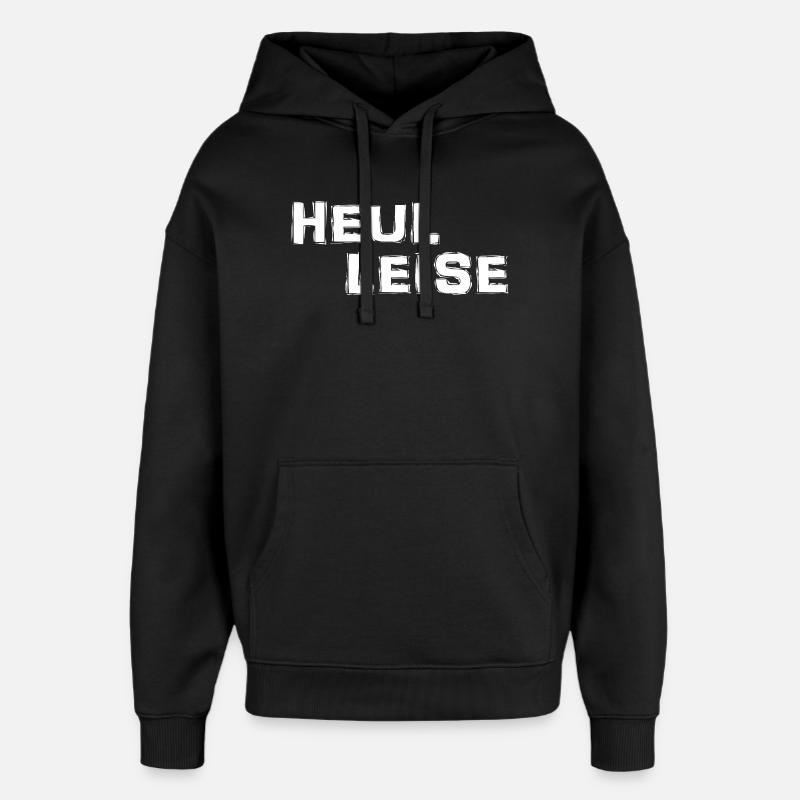 hurler doucement - Sweat à capuche unisexe Stanley/Stella Oversized - noir