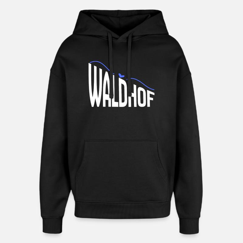 Waldhof - Sweat à capuche unisexe Stanley/Stella Oversized - noir
