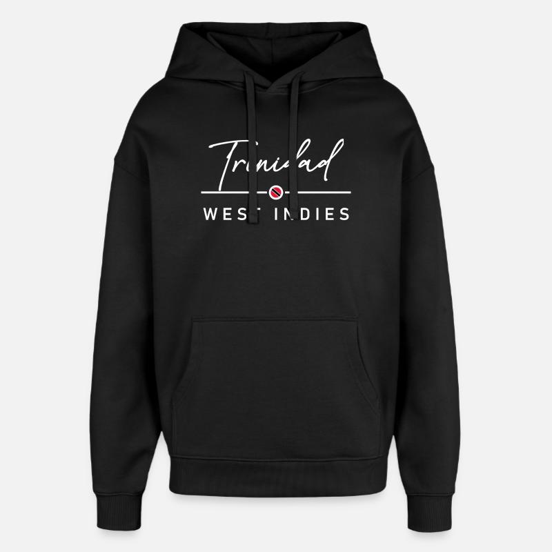 Trinité-et-Tobago - Antilles - Caraïbes - Sweat à capuche unisexe Stanley/Stella Oversized - noir