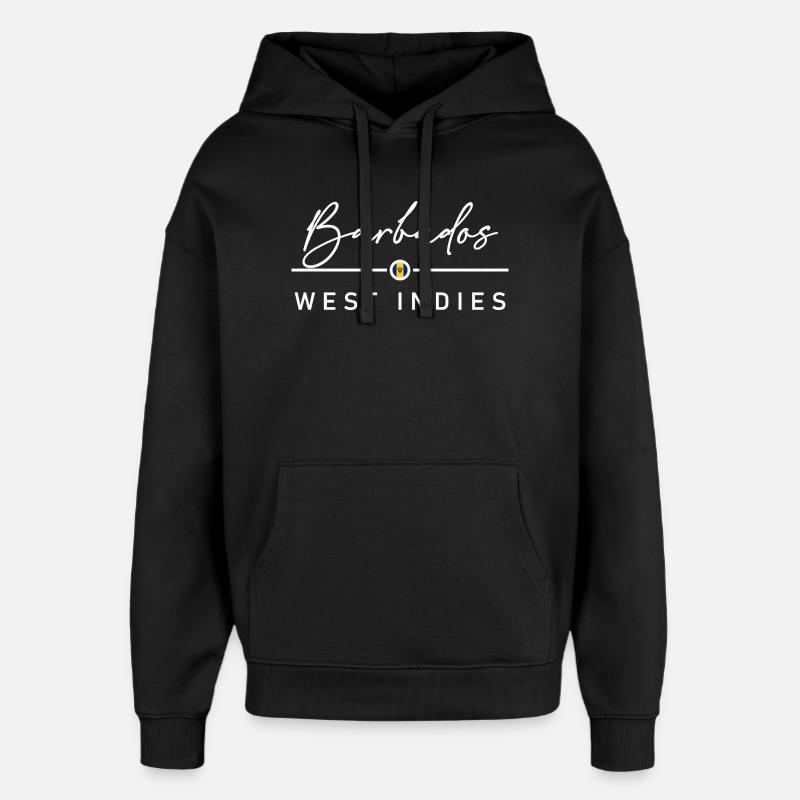 Barbade - Antilles - Caraïbes - Sweat à capuche unisexe Stanley/Stella Oversized - noir