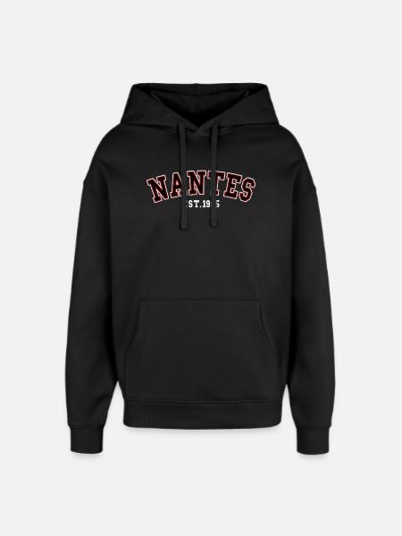 Nantes Est. 1995 - Oversized Unisex Hoodie by Stanley/Stella - black