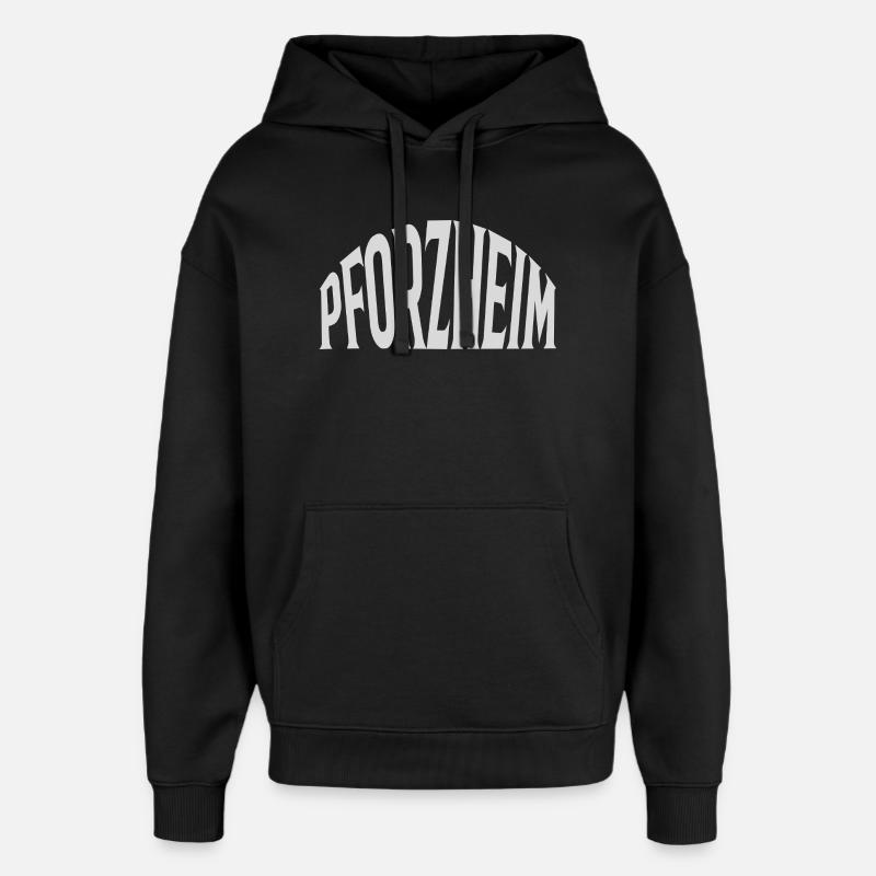 Pforzheim - Sweat à capuche unisexe Stanley/Stella Oversized - noir