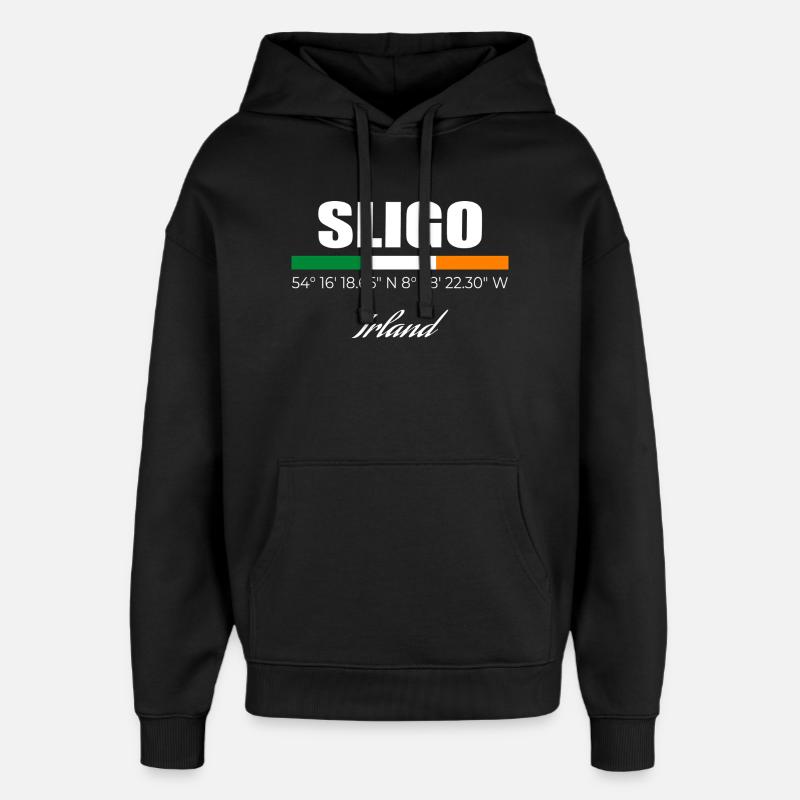 Sligo - Sweat à capuche unisexe Stanley/Stella Oversized - noir