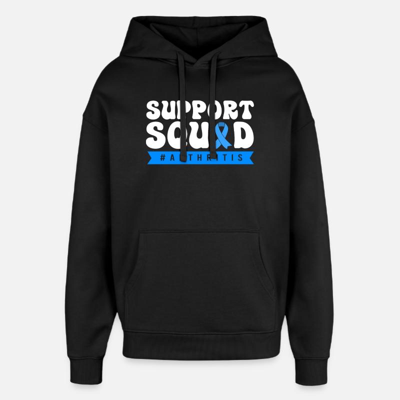 Rhumatisme arthrithrique - Sweat à capuche unisexe Stanley/Stella Oversized - noir