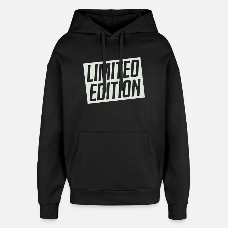 Limitierte Auflage Stempeldesign - Oversized Unisex Hoodie von Stanley/Stella - Schwarz