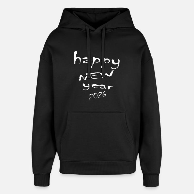 Happy New Year 2026 - Sweat à capuche unisexe Stanley/Stella Oversized - noir