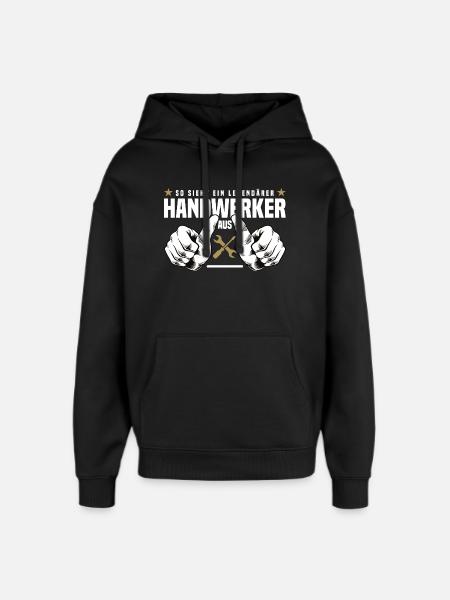 Artisan - Sweat à capuche unisexe Stanley/Stella Oversized - noir