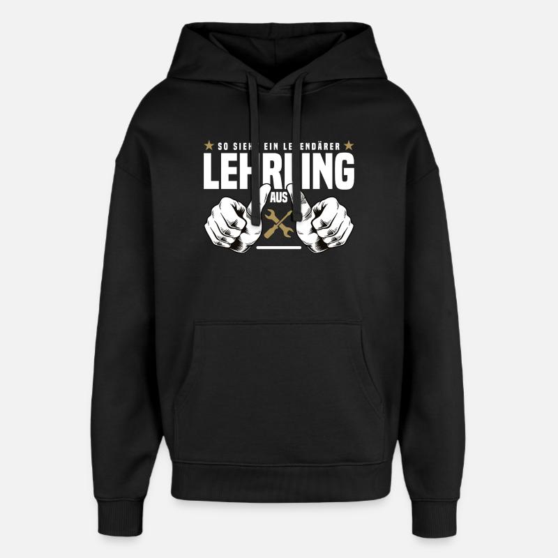 Lehrling - Oversized Unisex Hoodie von Stanley/Stella - Schwarz