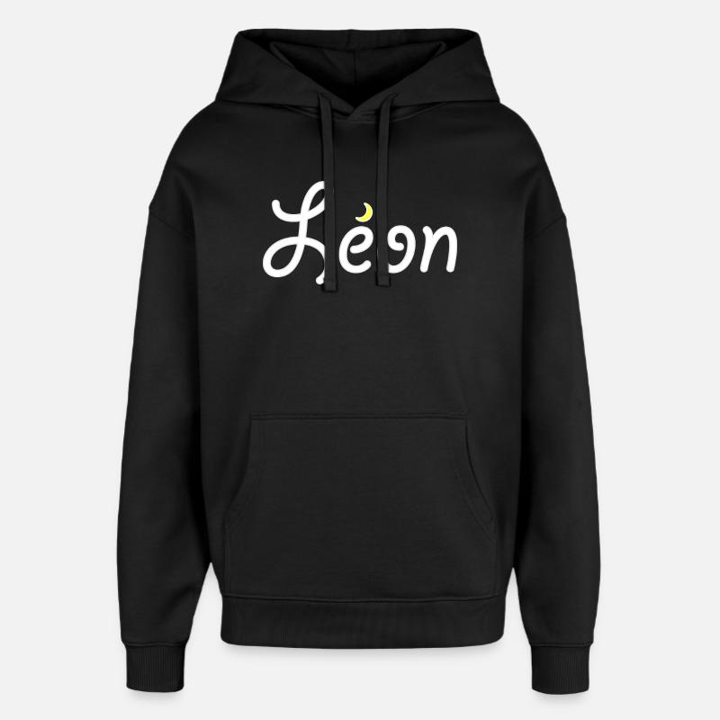Léon - Sweat à capuche unisexe Stanley/Stella Oversized - noir