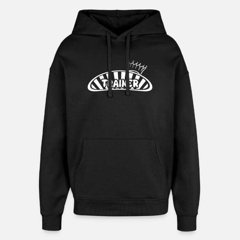 Entraîneur - Sweat à capuche unisexe Stanley/Stella Oversized - noir