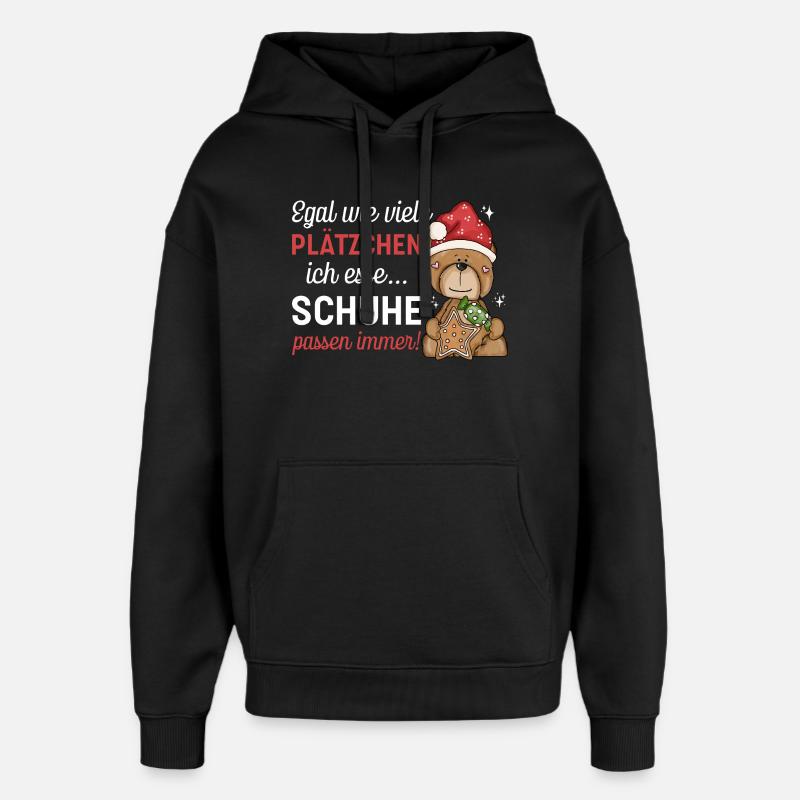 Cadeaux de Noël - Sweat à capuche unisexe Stanley/Stella Oversized - noir