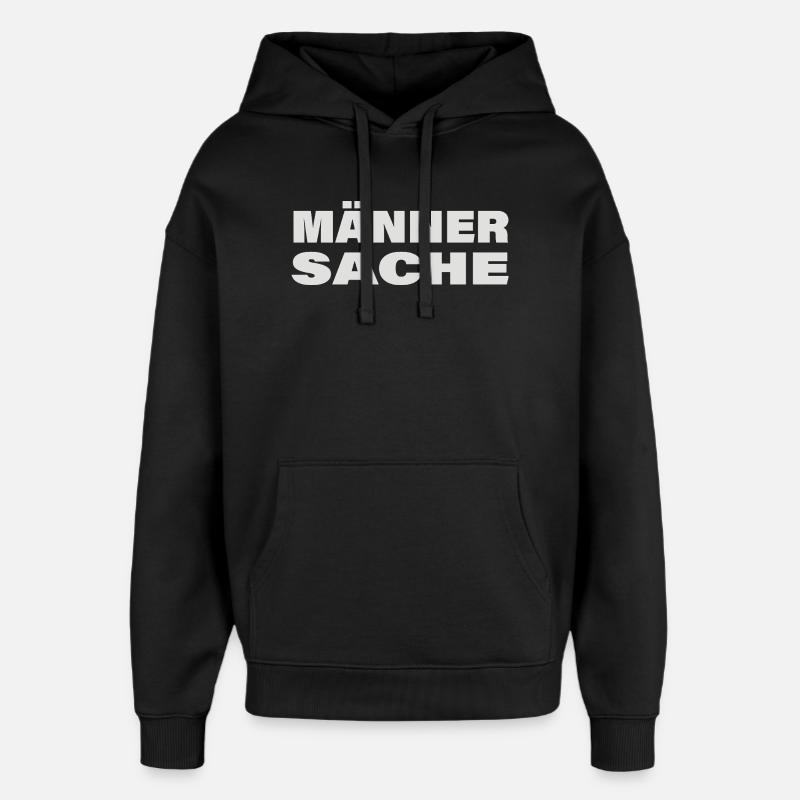 MÄNNERSACHE - Oversized Unisex Hoodie von Stanley/Stella - Schwarz