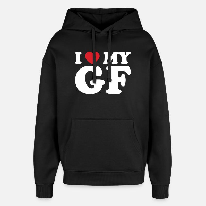 I Heart MY GE - Sweat à capuche unisexe Stanley/Stella Oversized - noir
