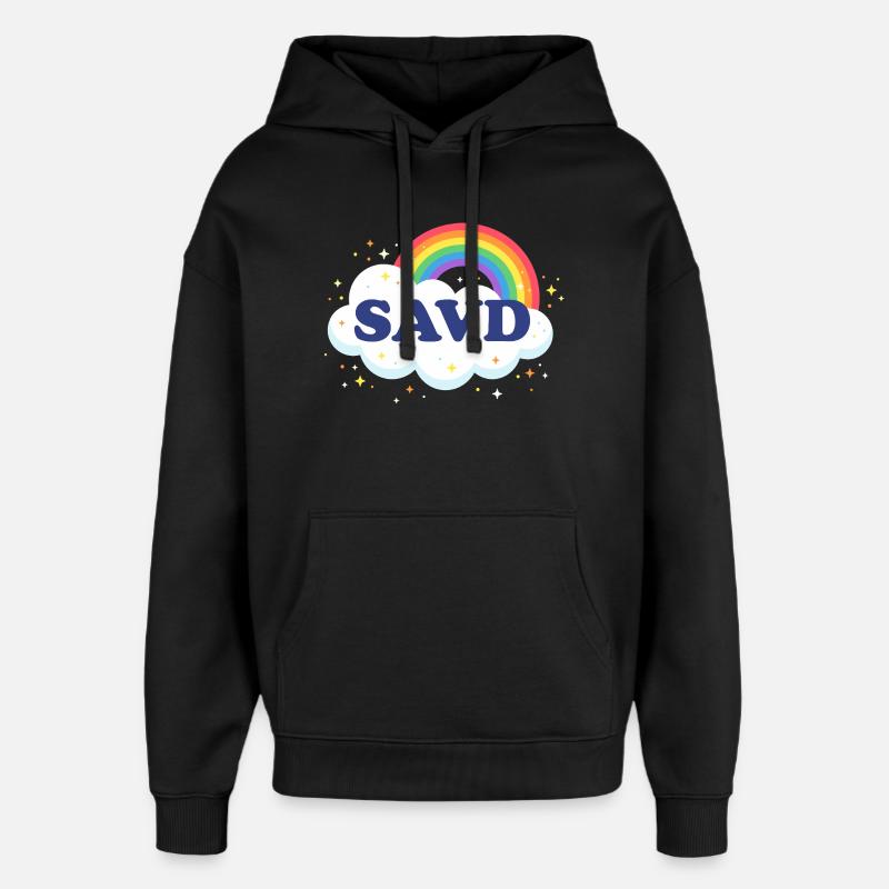 Erlöste Regenbogenbibel Christlicher Glaube Jesus  - Oversized Unisex Hoodie von Stanley/Stella - Schwarz