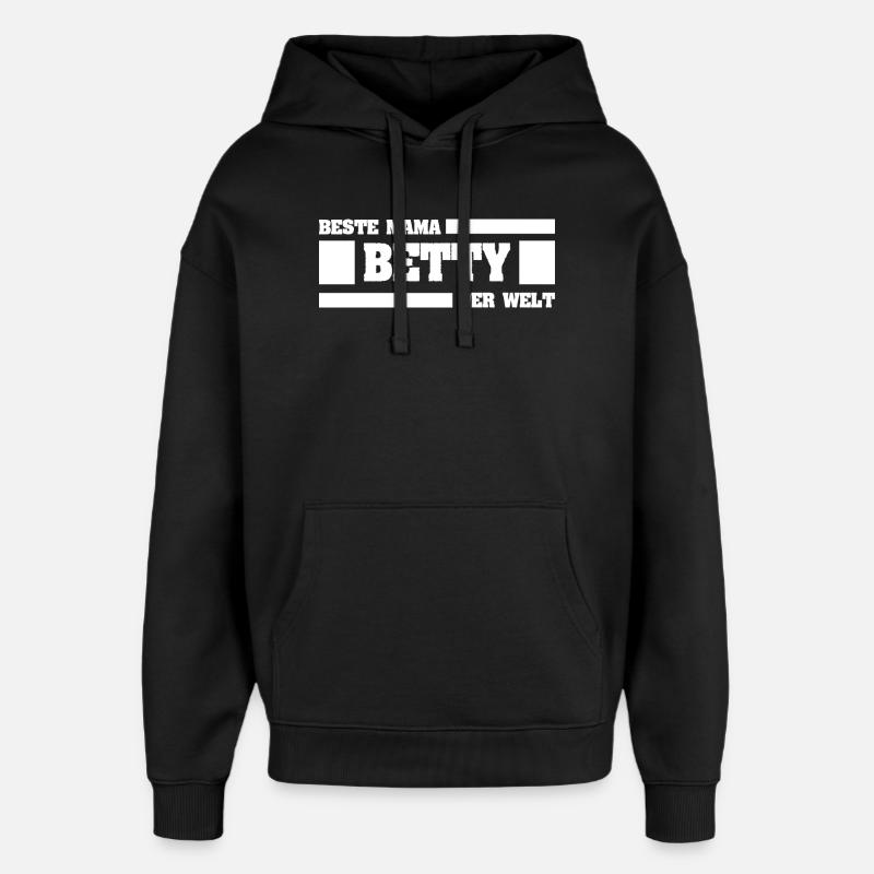 cadeau pour Betty - Sweat à capuche unisexe Stanley/Stella Oversized - noir