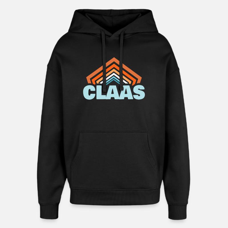 Claas comme prénom - Sweat à capuche unisexe Stanley/Stella Oversized - noir
