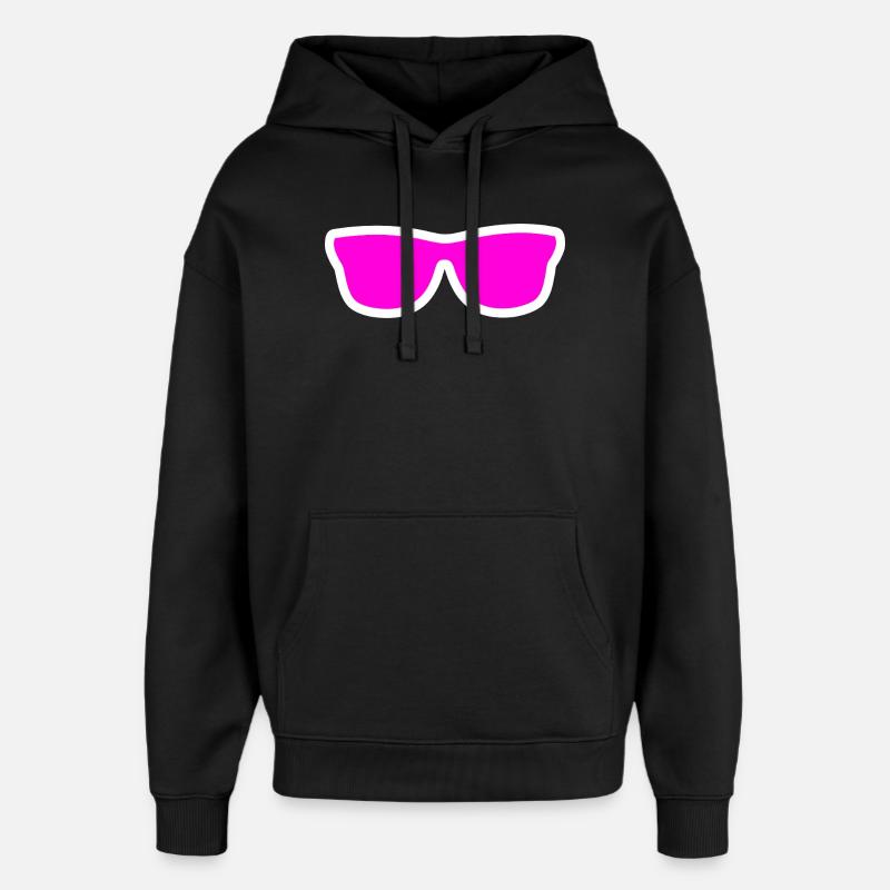 Lunettes de soleil - Sweat à capuche unisexe Stanley/Stella Oversized - noir