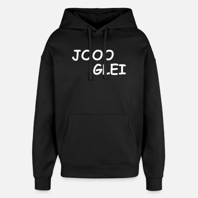 JOOO GLEI - Sweat à capuche unisexe Stanley/Stella Oversized - noir