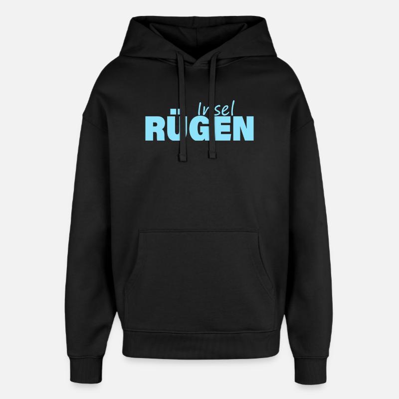 Île de Rügen - Sweat à capuche unisexe Stanley/Stella Oversized - noir