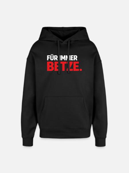 Forever Betze – Kaiserslautern Statement Shirt - Oversized Unisex Hoodie by Stanley/Stella - black