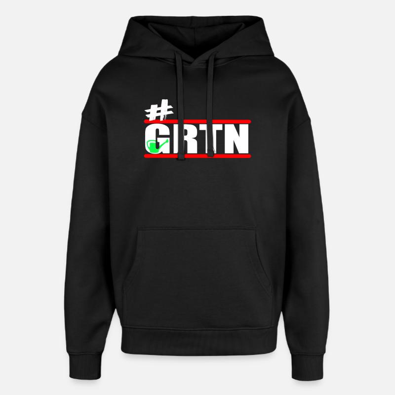 Jardin - Jardiniers - Jardinage - GRTN - Sweat à capuche unisexe Stanley/Stella Oversized - noir