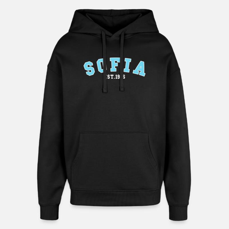 Sofia gegründet 1996 - Oversized Unisex Hoodie von Stanley/Stella - Schwarz
