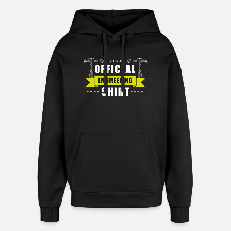 Official Engineer's Shirt Building Construction - Oversized Unisex Hoodie by Stanley/Stella - black