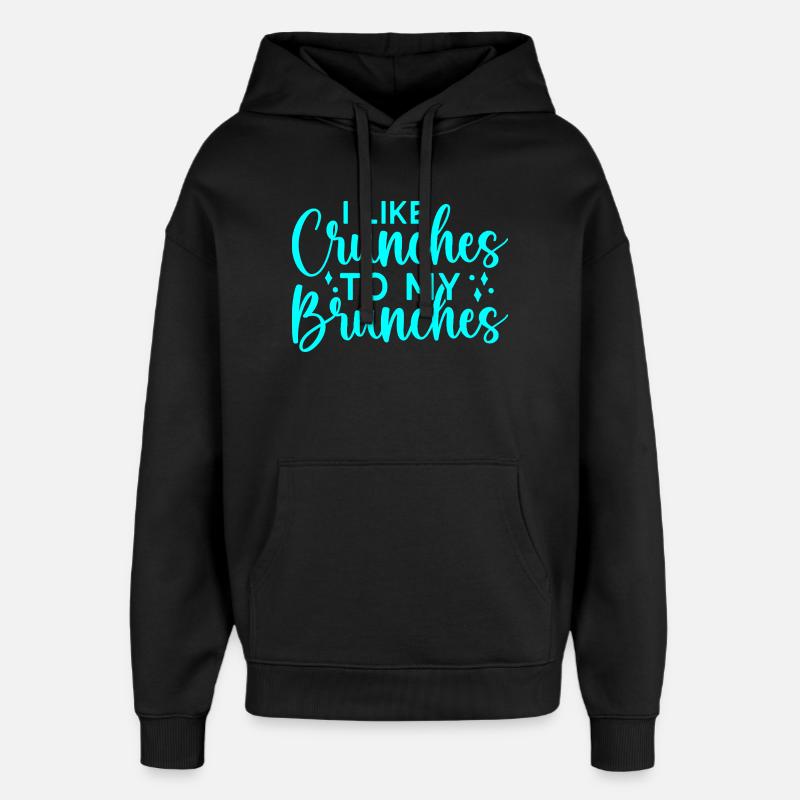 Fitness Motivation Bodybuilder Like Crunches - Oversized Unisex Hoodie von Stanley/Stella - Schwarz