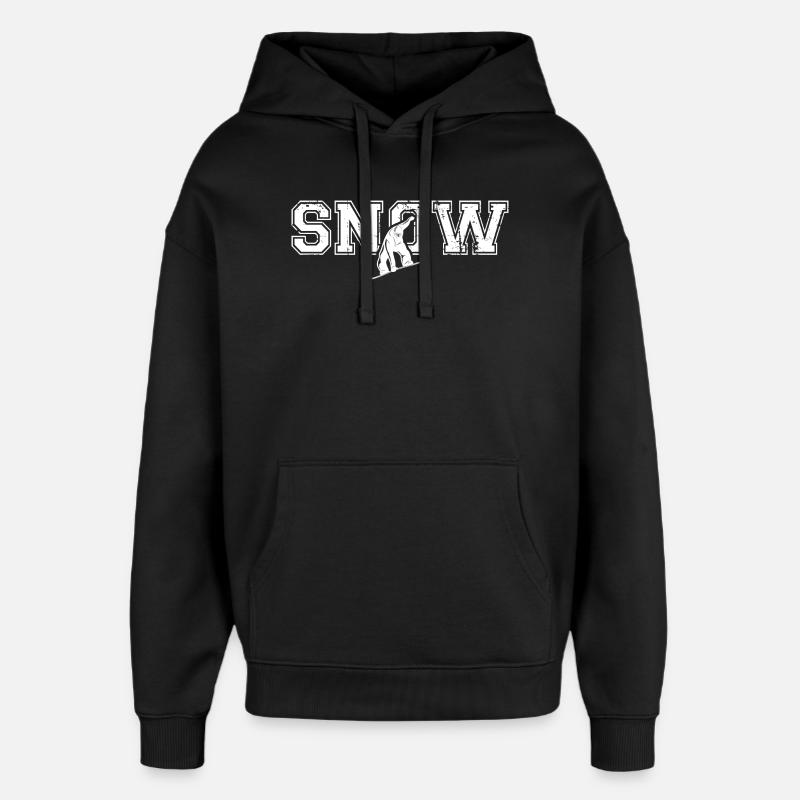 Snowboard Snowsnowboard - Sweat à capuche unisexe Stanley/Stella Oversized - noir