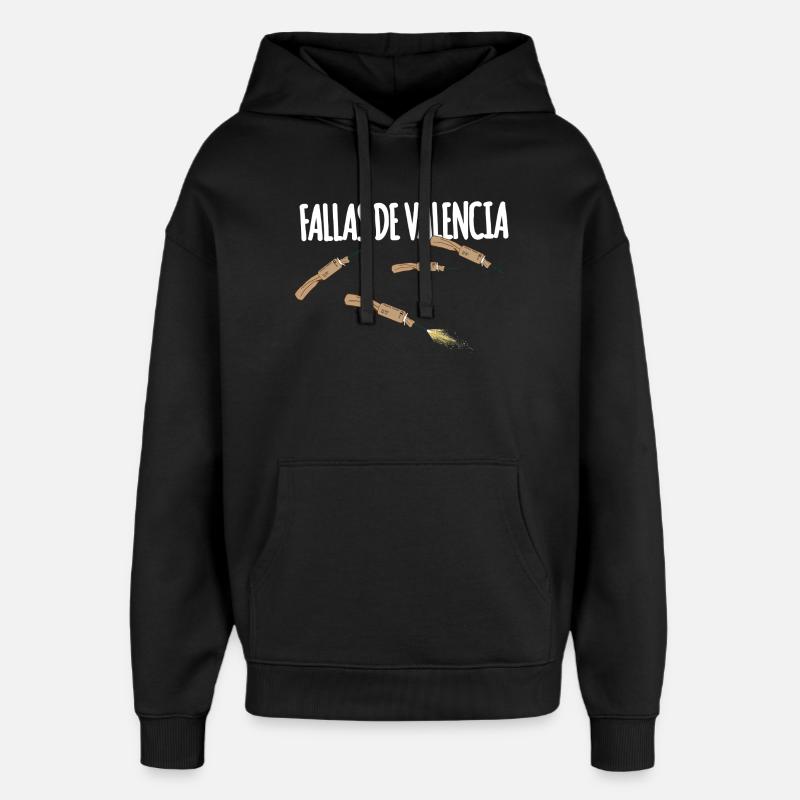 Fallas De Valencia Trueno - Oversized Unisex Hoodie von Stanley/Stella - Schwarz