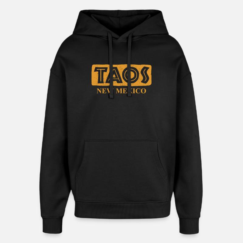 Taos - Nouveau-Mexique - États-Unis d’Amérique - Sweat à capuche unisexe Stanley/Stella Oversized - noir
