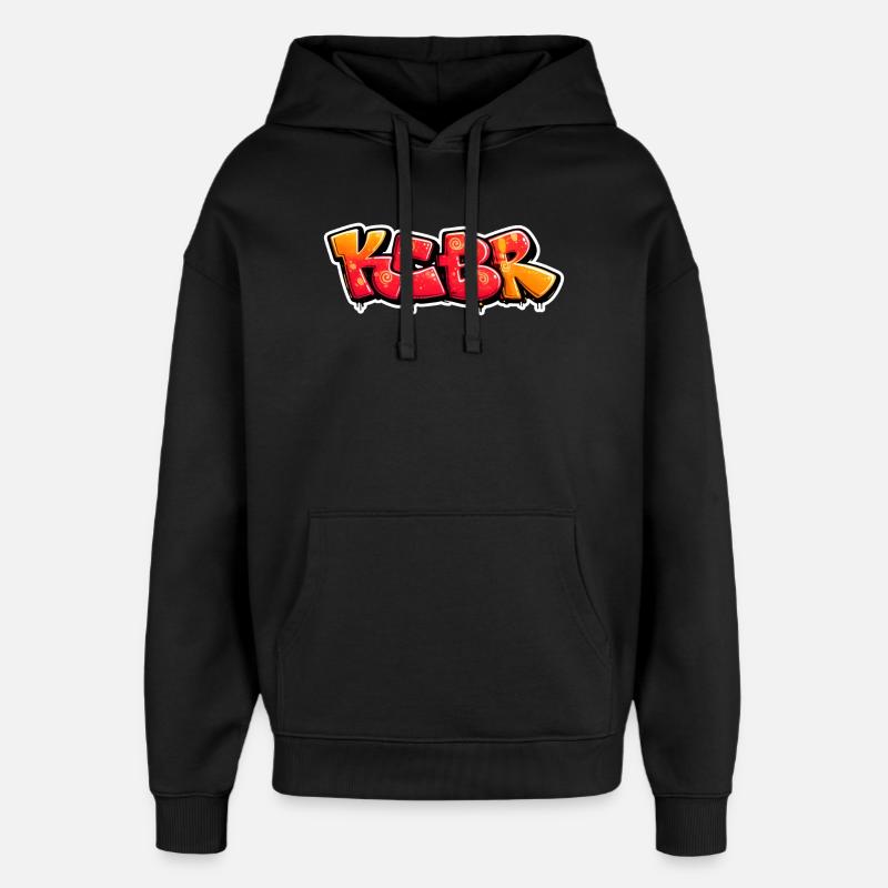 KCBR Graffiti Burst Design - Oversized Unisex Hoodie von Stanley/Stella - Schwarz