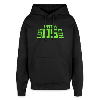Logos Ethos Pathos Rhetorik Philosophie Student - Oversized Unisex Hoodie von Stanley/Stella - Schwarz - Vorne - AI Model Female 172 light (172cm) & AI Model Male 185 light (185cm)