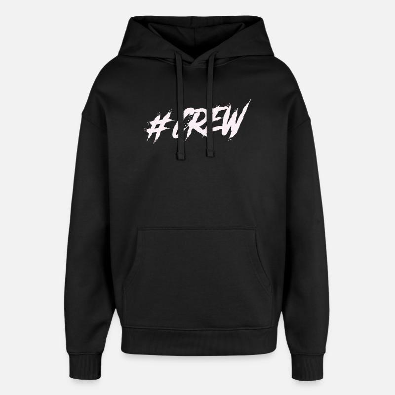 #CREW Graffiti - Oversized Unisex Hoodie von Stanley/Stella - Schwarz