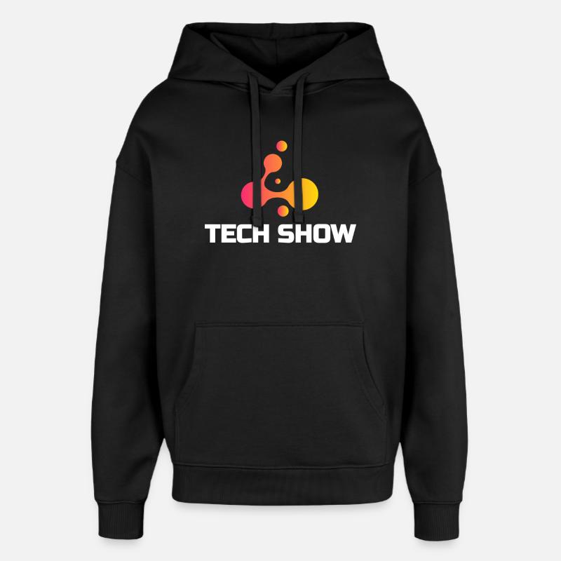 T-shirt néon Blob du Salon Tech - Sweat à capuche unisexe Stanley/Stella Oversized - noir