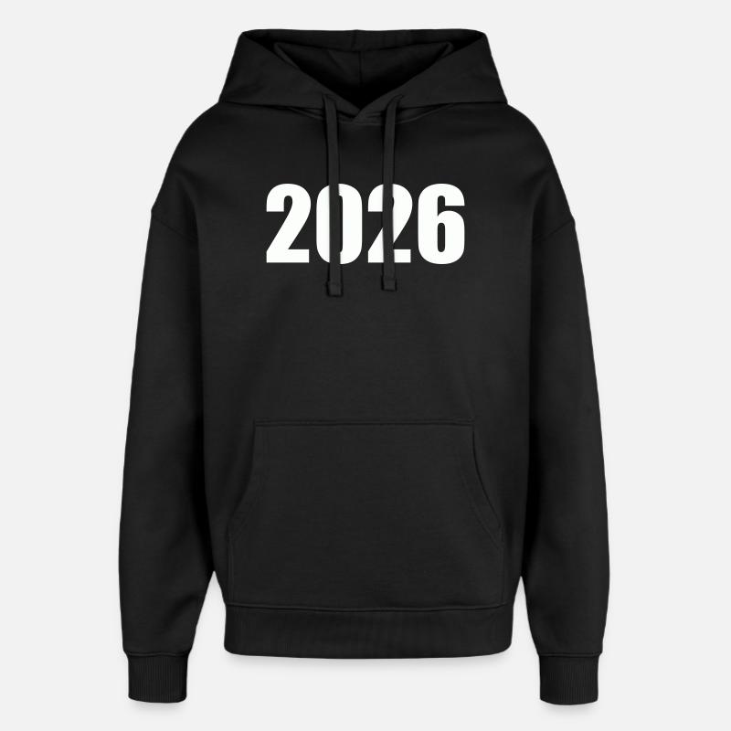 2026 - Sweat à capuche unisexe Stanley/Stella Oversized - noir