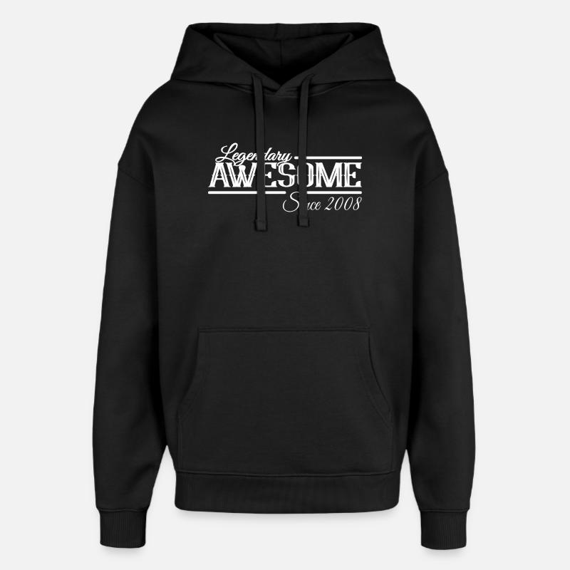 Légendaire 18e anniversaire Millésime 2008 - Sweat à capuche unisexe Stanley/Stella Oversized - noir