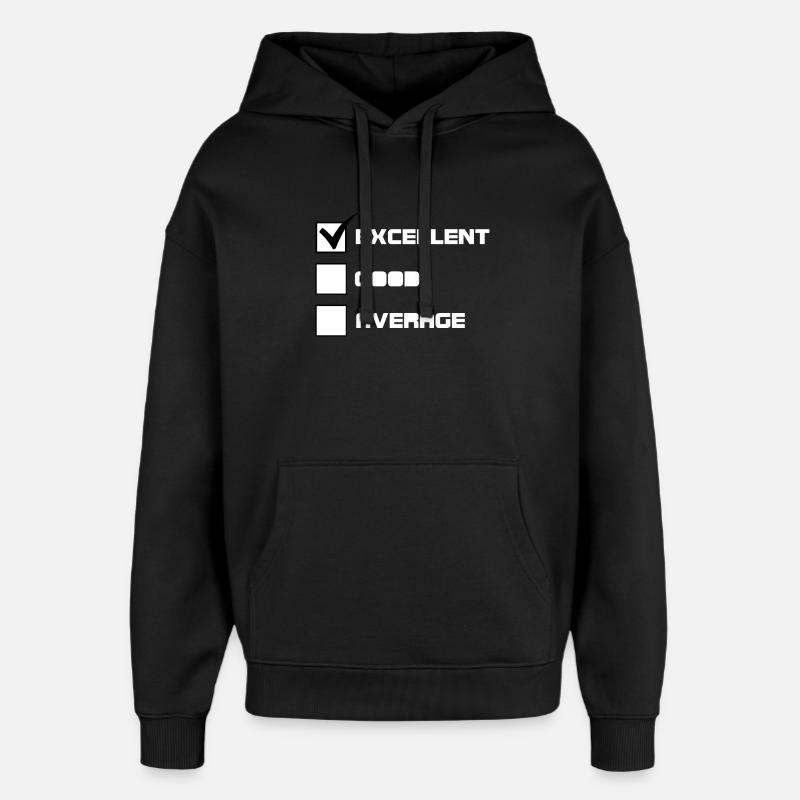 Excellente - Sweat à capuche unisexe Stanley/Stella Oversized - noir