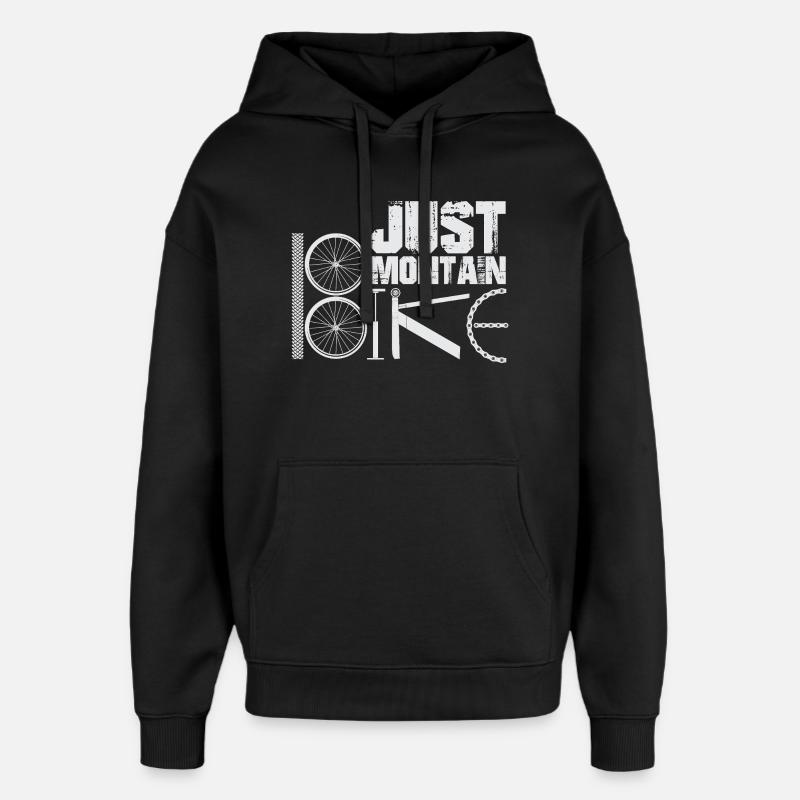 BMX Bicycle Saying bmx biker - Oversized Unisex Hoodie by Stanley/Stella - black