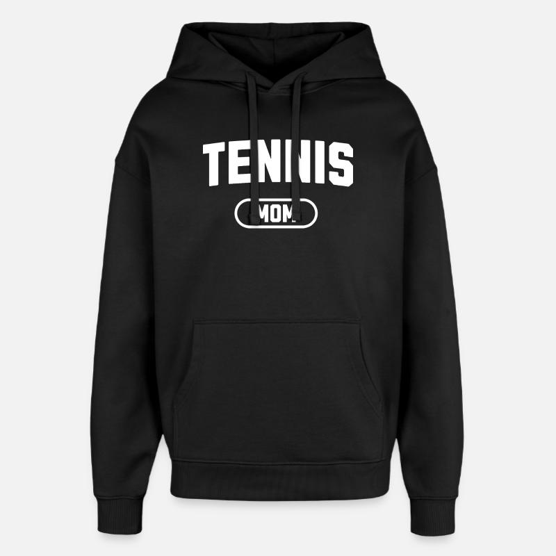 maman de tennis - Sweat à capuche unisexe Stanley/Stella Oversized - noir
