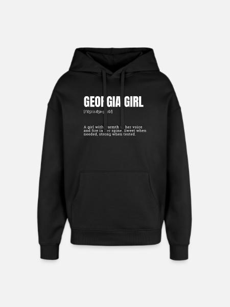 Georgia Girl Warmth and Strength - Oversized Unisex Hoodie by Stanley/Stella - black