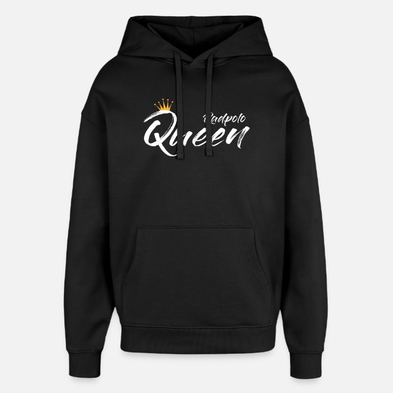 Reine du polo à vélo - Sweat à capuche unisexe Stanley/Stella Oversized - noir
