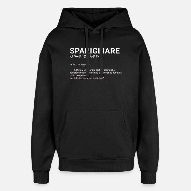 Verschwinden Sie - Oversized Unisex Hoodie von Stanley/Stella - Schwarz