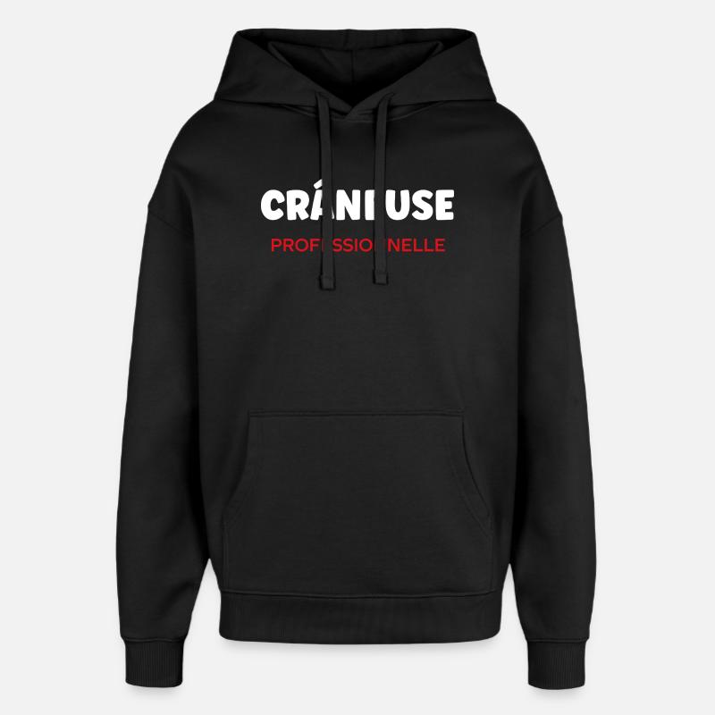 craneuse - Sweat à capuche unisexe Stanley/Stella Oversized - noir